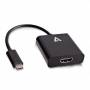 V7 - USB-C TO HDMI ADAPTER BLACK USB C - HDMI, male/female, Schwarz (V7UCHDMI-BLK-1E)