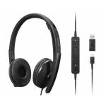 Lenovo Commercial - Gen 2 - Headset - On-Ear - kabelgebunden - USB-C - Schwarz - Zertifiziert fr Microsoft Teams (4XD1M45627)