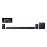 Samsung - Q-Serie HW-Q995GF 11.1.4-Kanal Soundbar Schwarz Bluetooth, Dolby Atmos, inkl. kabellosem Subwoofer, Wandbefestigung, WLAN (HW-