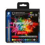 Staedtler - MultiInk Pigment Arts brush pen 12er-Set sort. retail