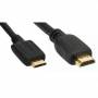 Inline -  HDMI Mini Kabel, High Speed HDMI Cable, Stecker A auf C, verg. Kontakte, schwarz, 3m (17453P)