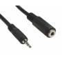Inline - Klinken Adapterkabel - 2,5mm 4-Pol Stecker - 3,5mm 4-Pol Buchse - 0,2m - schwarz (99308B)