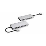 Estuff - eSTUFF USB-C Dual USB-C Dock USB 3.2 Gen 1 (3.1 Gen 1) Type-C 5000 Mbit/s Aluminium, Metallic