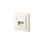 Metzconnect - METZ CONNECT BTR IT CONNECT E-DAT C6 8/8(8) UP Cat.6 - Anschlussdose, unterputz - RJ-45 X 2 - Pearl White, RAL 1013 (1307381001-