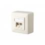 Metzconnect - METZ CONNECT BTR E-DAT design 8/8(8) AP - Wanddose - RJ-45 X 2 - Pearl White, RAL 1013 - 2 Ports (1307440001-i)