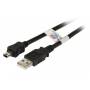 Efb - USB2.0 Anschlusskabel A-Mini B (5polig), St.-St., 1,8m, schwarz, Premium Hersteller: EFB Elektronik (K5251SW.1,8)