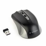 Gembird - GEMBIRD mouse OPT WIRELESS 4 buttons incl. USB grey-silver