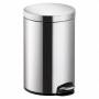 Helit - helit Tret-Abfalleimer Classic, 12 Liter, silber aus Edelstahl, rund, Anti-Fingerprint, herausnehmbarer - 1 Stck (H24035