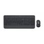 Logitech - MK650 Advanced - Tastatur-und-Maus-Set - kabellos - 2,4 GHz - Graphite QWERTZ DE [DE-Version, German Keyboard]