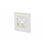 Metz Connect - METZ CONNECT BTR C6Amodul 1 Port 180M UP - Anschlussdose, Unterputz - CAT 6a - RJ-45 - Pure White, RAL 9010 (1309141002-E)