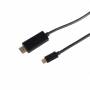 No-name - USB-C > HDMI (ST-ST) 1m Adapterkabel 4K 30Hz Schwarz