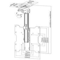 Techly Deckenhalterung Fr Lcd Tv Led 17-37 11