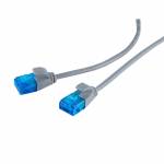 Diverse 2 - Patchkabel RJ45 UTP(U/UTP). 0.5m grau, CAT6, PVC, slimline d=3.5mm,