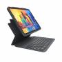 Zagg - Pro Keys - Tastatur und Foliohlle - hintergrundbeleuchtet - Bluetooth - QWERTZ - Deutsch - Schwarz/Grau Tastatur, Schwarz/ [DE-Version, German Keyboard]