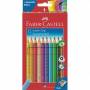 Faber-castell -Coloured Pencil Jumbo Grip 12 Pcs (110912) - FABER-CASTELL Buntstift Jumbo Grip 12er-Kartonetui