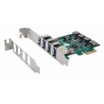 Exsys - EXSYS GmbH PCIe USB 3.2 Gen 1 Karte mit 4 Ports (VIA Chip-Set) (EX-11044)