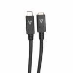 V7 - usb-c extn cable 2m black f/m