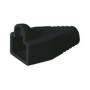 Tecline - Knickschutztlle fr Modularstecker RJ45, fr Rundkabel, schwarz, VE: 10 Verhindert Beschdigungen am Stecke