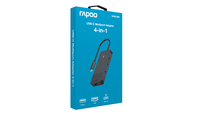 Rapoo Usb-c Multiport Adapter, 4-in-1, Grau (00217688) 6
