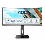 0cm Aoc 86 (34) Cu34p2a 21:09 2xhdmi+dp+usb Curved - Pro-line CU34P2A - P2 Series - LED-Monitor - gebogen - 86.36 cm (34)