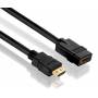 Purelink - Purelink PureInstall PI1100 High Speed - HDMI mit Ethernet-Verlngerungskabel - HDMI (W) bis HDMI (M) - 1,0m - Dreifachisol