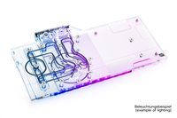 Alphacool - Aurora GPX-N Geforce RTX 3070 FTW3 Ultra bloque de hielo con placa posterior - acr�lico+n�quel (11970)