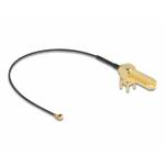Delock - Antenna cable RP-SMA 90 PCB socket for installation to I-PEX Inc., MHF I plug 1.13 15 cm thread length 15 mm (12039)