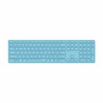 Rapoo - E9800M Tastatur RF Wireless + Bluetooth QWERTZ Deutsch Blau (00220286) [DE-Version, German Keyboard]
