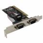 Inline - Schnittstellenkarte, 2x 9 pol seriell, PCI (66636I)