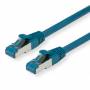 Value - - Patch-Kabel - RJ-45 (M) bis RJ-45 (M) - 2 m - SFTP, PiMF - CAT 6a - halogenfrei, geformt, ohne Haken, gestranded - Blau (21.99