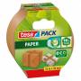 Tesa - pack PAPER ecoLogo Verpackungsklebeband, 38 mm x 25 m braun, ungebleichter, glatter Papiertrger, hohe Klebekraft (05054-7-