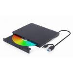 Gembird - gembird DVW EXT SLIM DVD-USB-03 black USB-C&3.1 DVD8x CD24x