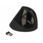 Delock - DELOCK Ergonomische USB Maus vertikal - kabellos schwarz [DE-Version, German Keyboard]