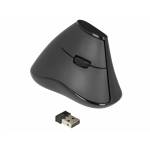 Delock - DELOCK Ergonomische vertikal optische 5-Tasten Maus 2,4 GHz [DE-Version, German Keyboard]