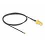  "Delock-DeLOCK 12660 coaxial cable 0.5 m RP-SMA MHF 4L LK Black-Delock-Adapter/Cable"