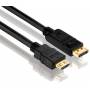 Purelink - Purelink PureInstall PI5100 - Video- / Audiokabel - DisplayPort / HDMI - DisplayPort (M) bis HDMI (M) - 5 m - Dreifachisolierung