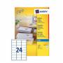 Avery - - Adressetiketten - wei - 63,5 x 33,9 mm 2400 Etikett(en) (100 Bogen x 24) (J8159-100.FR)