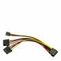 Inter Tech - Inter-Tech 0.15m Molex/2xMolex+FDD 0.15m