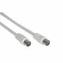 Inline -  Antennenkabel, 2x geschirmt, >75dB, wei, 2m (69402)
