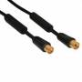 Inline - InLine 69401P 1m Black coaxial cable
