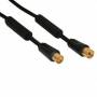 Inline - Premium - Antennenkabel - IEC (M) - IEC (W) - 2,0m - schwarz (69402P)