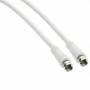 Inline -  SAT-Anschlusskabel, 2x geschirmt, 2x F-Stecker, >75dB, wei, 0,5m (69350)