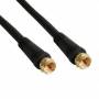 Inline - - SAT-Anschlusskabel - F-Stecker (M) - F-Stecker (M) - 1,0m - schwarz (69301P)