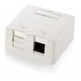 Equip - Aufputzdose 2-Port Keystone ungeschirmt ws Polybeutel