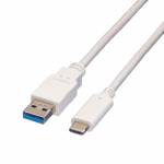 Value - - USB-Kabel - USB 3.0 (M) bis USB Typ C (M) - 5 V - 900 mA - 1 m - wei (11.99.9011)