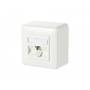Metz Connect - Metz Connect C6Amodul 180 - Steckdosenauslass - RJ 45 - 1 Netzwerkdose - Pure White, RAL 9010 (130B11D10002-E)