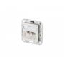 Metz Connect - METZ CONNECT BTR Outlets Flush with 270  Modules - Anschlussdose, Unterputz - RJ-45 X 2 (130B12D21102-E)