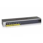 Netgear - Netgear GS408EPP Managed L2 Gigabit Ethernet (10/100/1000) Black,Grey Power over Ethernet (PoE)
