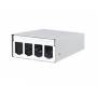 Metz Connect - METZ CONNECT BTR E-DAT modul - Installationskasten Netzwerkoberflche - Pure White, RAL 9010 - 4 Ports - fr P/N: 1308