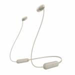 Sony - Sony WI-C100 Auriculares Inalmbrico Dentro de odo Llamadas/Msica Bluetooth Beige
